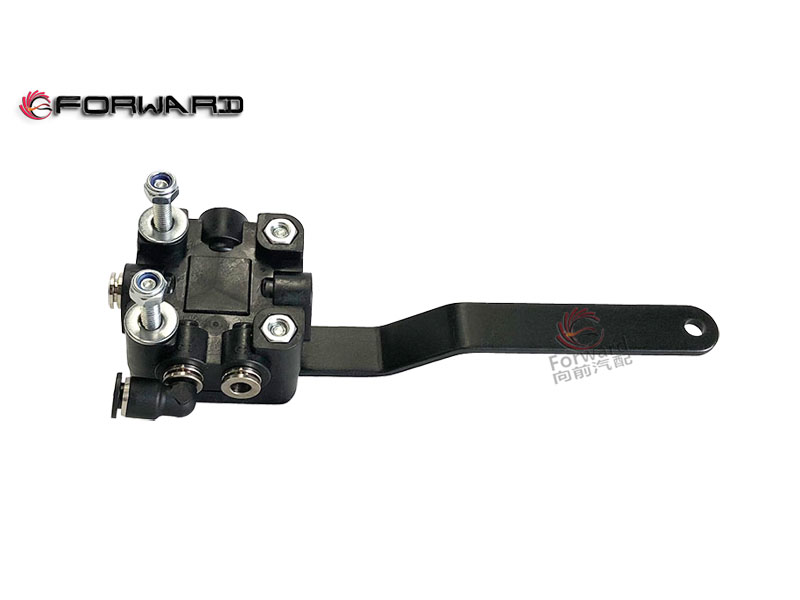 DZ15221440236 新高度閥-左后-雙口,New height valve/left rear/double port,濟(jì)南向前汽車配件有限公司