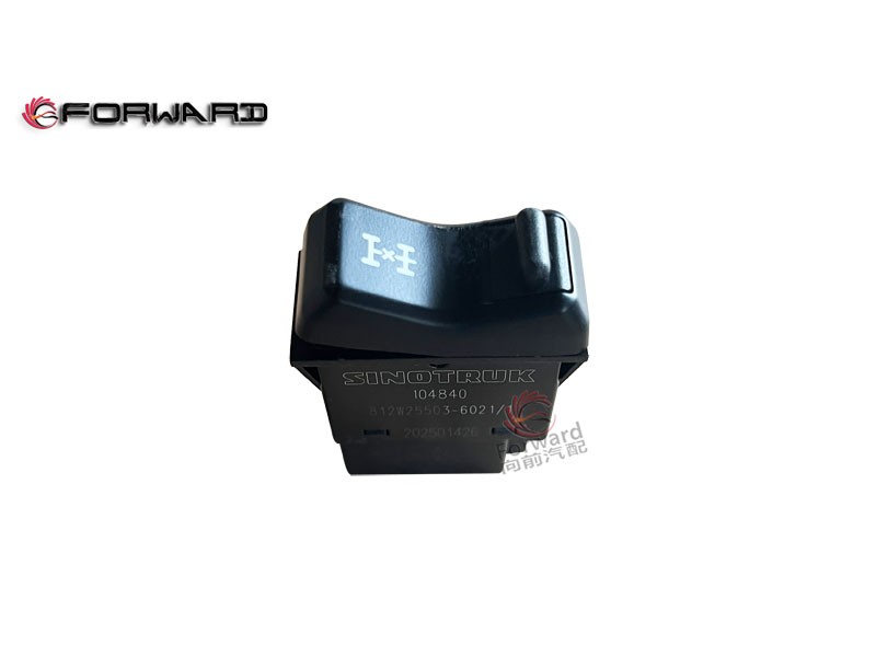 812W25503-6021 軸間差速鎖開(kāi)關(guān),Inter-shaft differential lock switch,濟(jì)南向前汽車(chē)配件有限公司