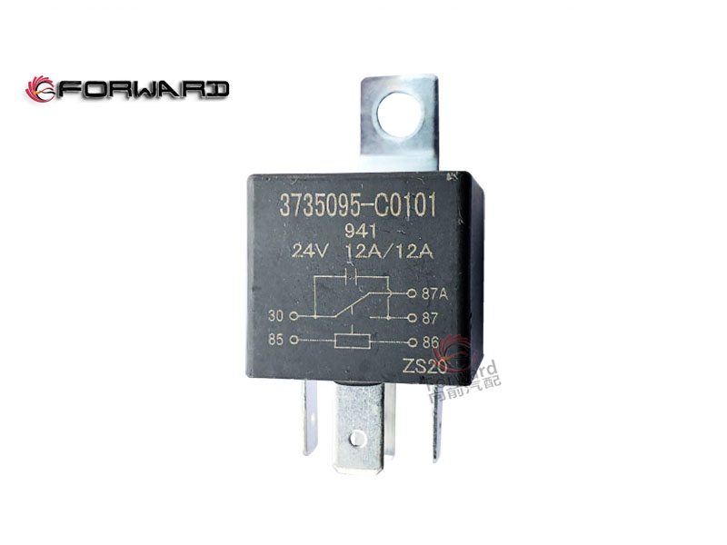 3735095-C0101 車門繼電器（帶支架,Door relay,濟(jì)南向前汽車配件有限公司