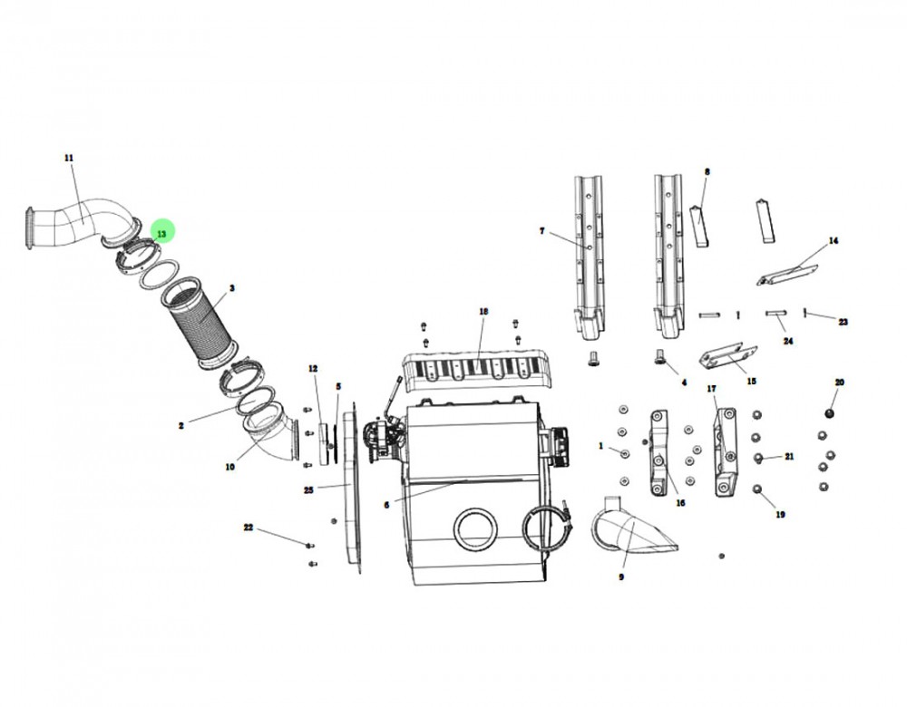 SHACMAN H3000 X6000 動力排氣系統(tǒng) DZ9X259544001 V型卡箍Φ150/DZ9X259544001 V型卡箍Φ150