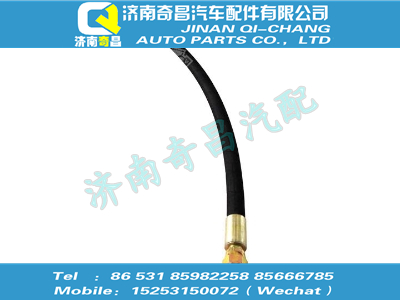 wg9718550082,汕德卡配件 汕德卡減壓器連接膠管,濟(jì)南奇昌汽車配件有限公司