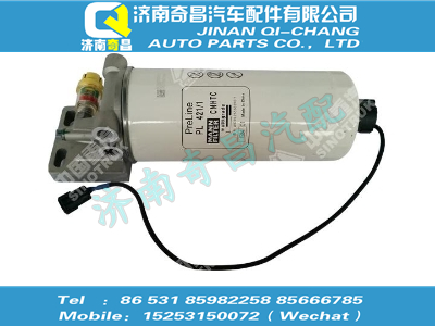 wg9925550600,黃河配件 黃河燃油粗濾器(右進(jìn)右出/帶壓差指示),濟南奇昌汽車配件有限公司