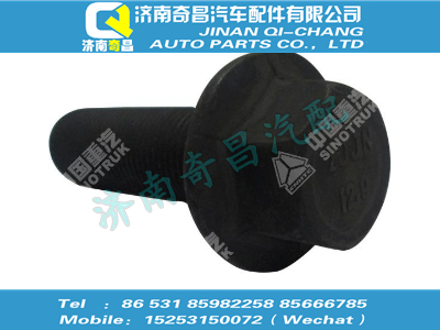 az9970320019,汕德卡配件 汕德卡六角法蘭面承面帶齒螺栓,濟(jì)南奇昌汽車配件有限公司