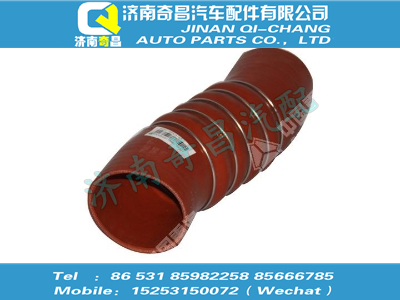 wg9719530379,黃河配件 黃河中冷器進(jìn)氣膠管,濟(jì)南奇昌汽車配件有限公司