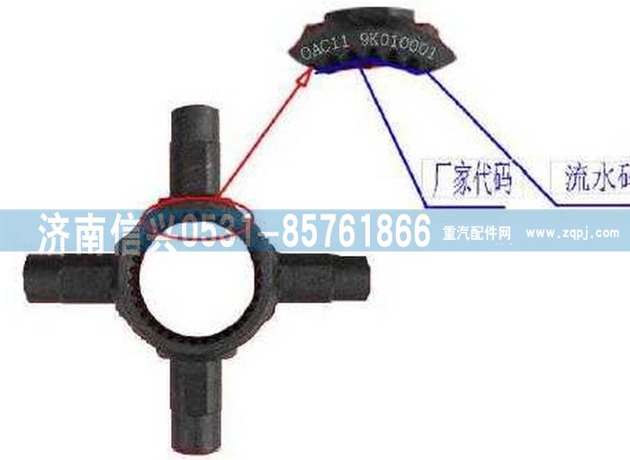 WG9981320439,軸間十字軸,濟(jì)南信興汽車配件貿(mào)易有限公司